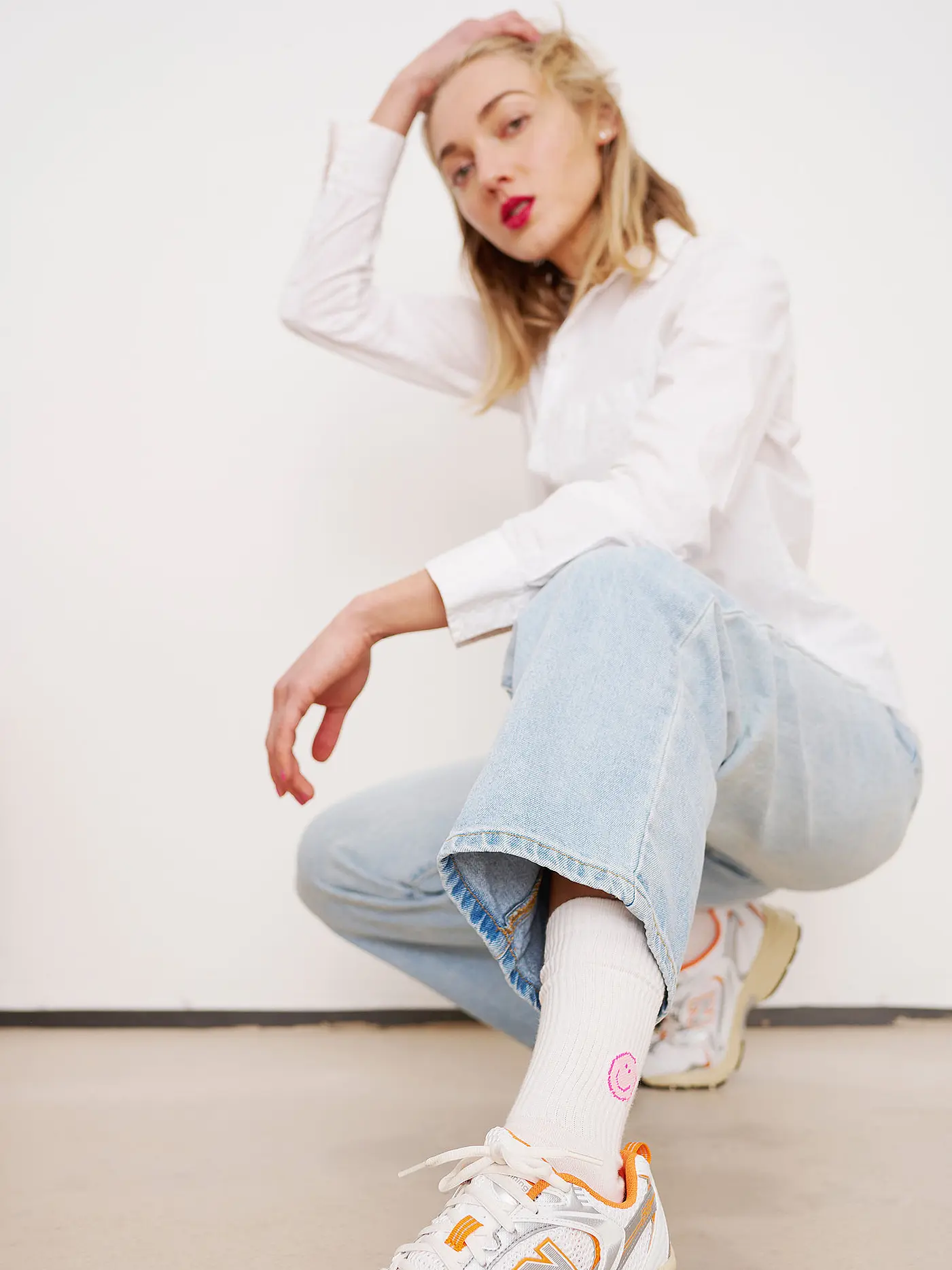 OOLEY | Socken ICON pink smile | 